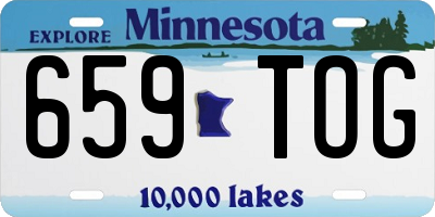 MN license plate 659TOG