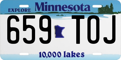 MN license plate 659TOJ
