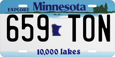 MN license plate 659TON