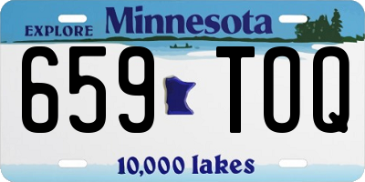 MN license plate 659TOQ