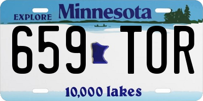 MN license plate 659TOR