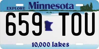 MN license plate 659TOU