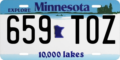 MN license plate 659TOZ