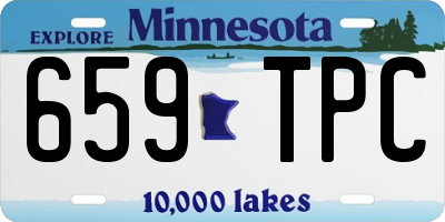 MN license plate 659TPC