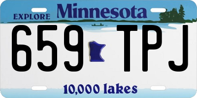 MN license plate 659TPJ