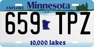 MN license plate 659TPZ