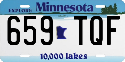 MN license plate 659TQF