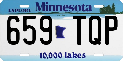 MN license plate 659TQP