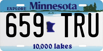 MN license plate 659TRU