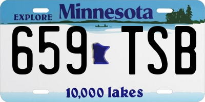 MN license plate 659TSB