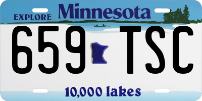 MN license plate 659TSC