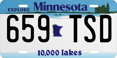 MN license plate 659TSD