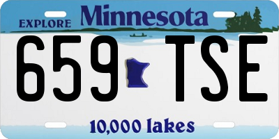 MN license plate 659TSE