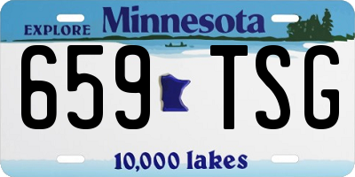 MN license plate 659TSG