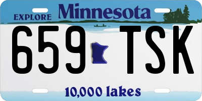 MN license plate 659TSK