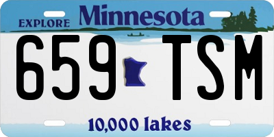 MN license plate 659TSM