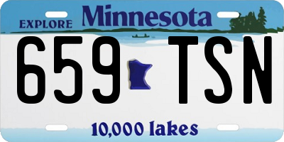 MN license plate 659TSN