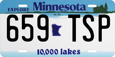 MN license plate 659TSP