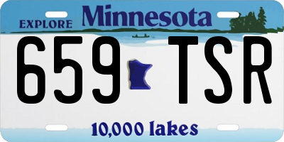 MN license plate 659TSR