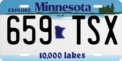 MN license plate 659TSX