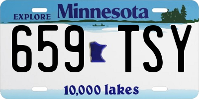 MN license plate 659TSY