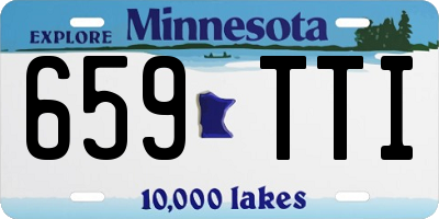 MN license plate 659TTI