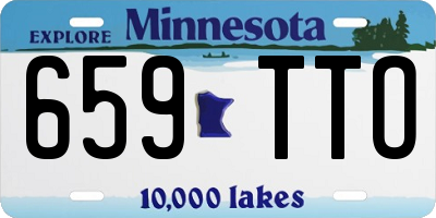 MN license plate 659TTO