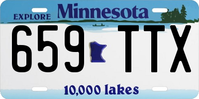 MN license plate 659TTX