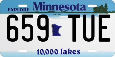 MN license plate 659TUE