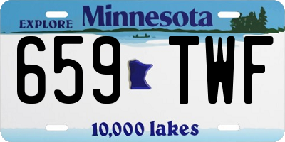 MN license plate 659TWF
