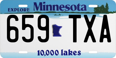 MN license plate 659TXA