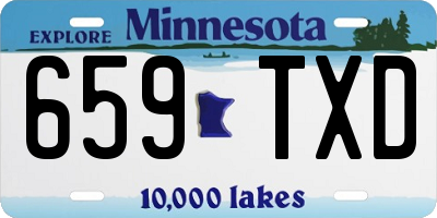 MN license plate 659TXD