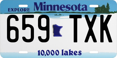 MN license plate 659TXK