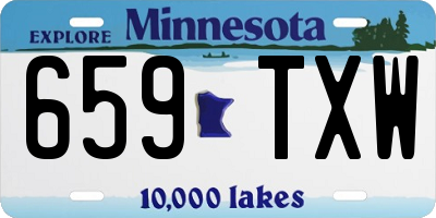 MN license plate 659TXW