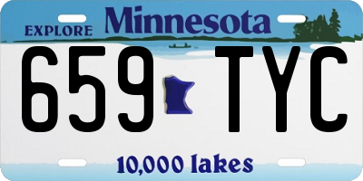 MN license plate 659TYC