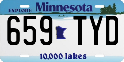 MN license plate 659TYD