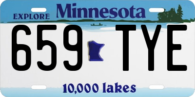 MN license plate 659TYE