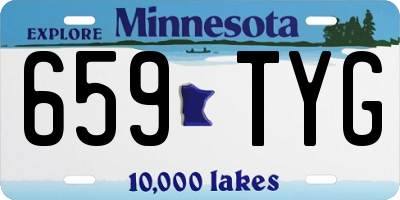 MN license plate 659TYG