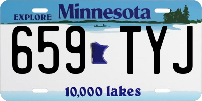 MN license plate 659TYJ
