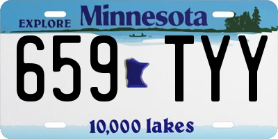 MN license plate 659TYY