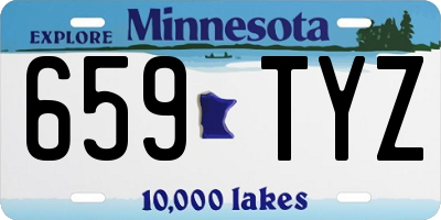MN license plate 659TYZ