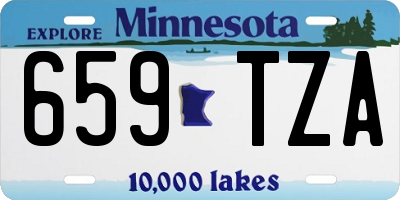MN license plate 659TZA