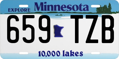 MN license plate 659TZB