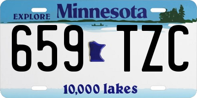 MN license plate 659TZC