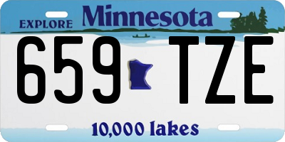 MN license plate 659TZE
