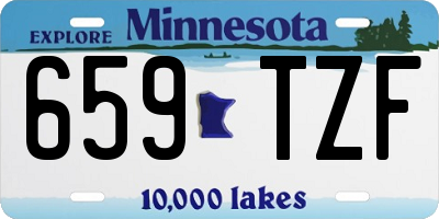 MN license plate 659TZF