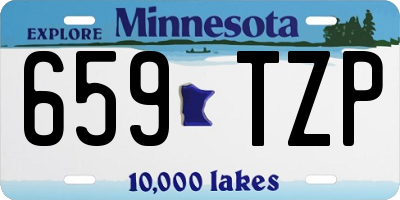 MN license plate 659TZP