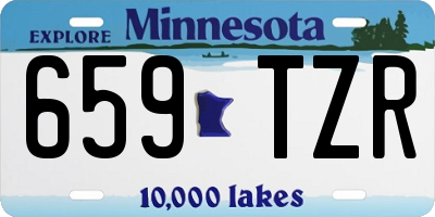 MN license plate 659TZR