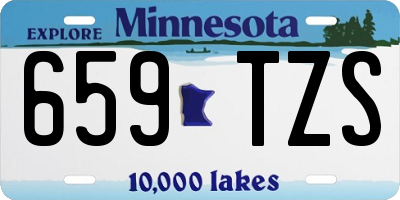MN license plate 659TZS