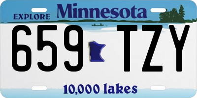 MN license plate 659TZY